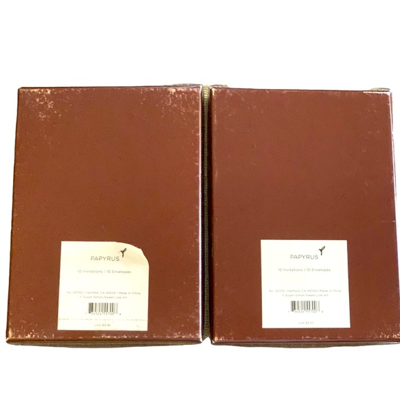 Set of 20 Papyrus Reception Dinner Invitations & Envelopes, Printable-New In Box - Picture 3 of 7